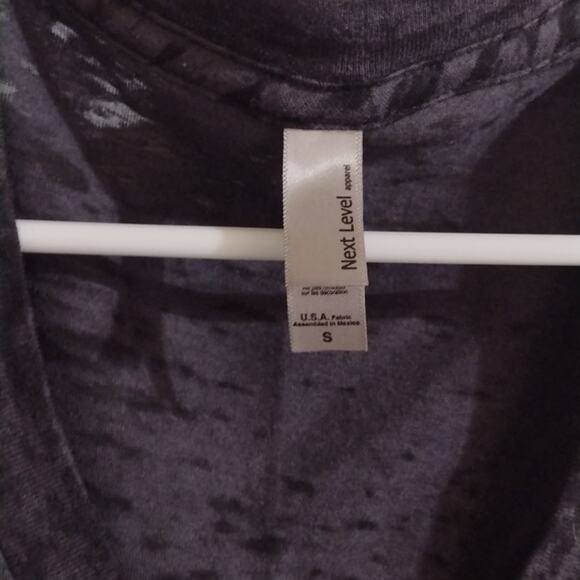 Next level apparel size small dark gray sheer static print BB King club t-shirt - Picture 4 of 5